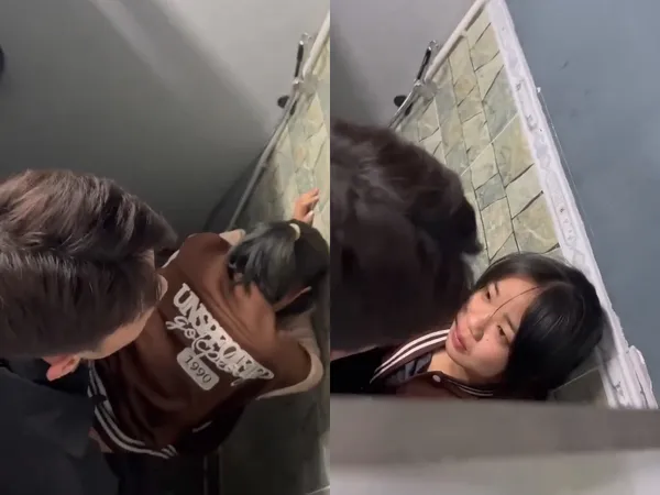 phim sex anime doraemon Phát hiện đôi chim sâu lén lút đụ nhau trong toilet quán cà phê