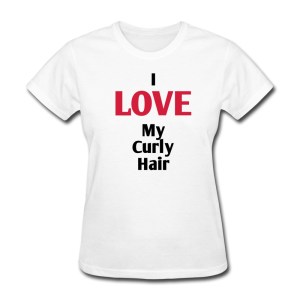 curly hair tshirt