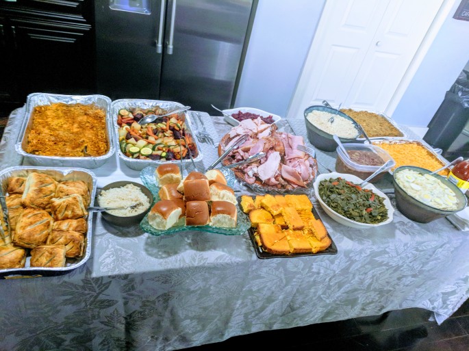 Vegan dishes at Thanksgiving